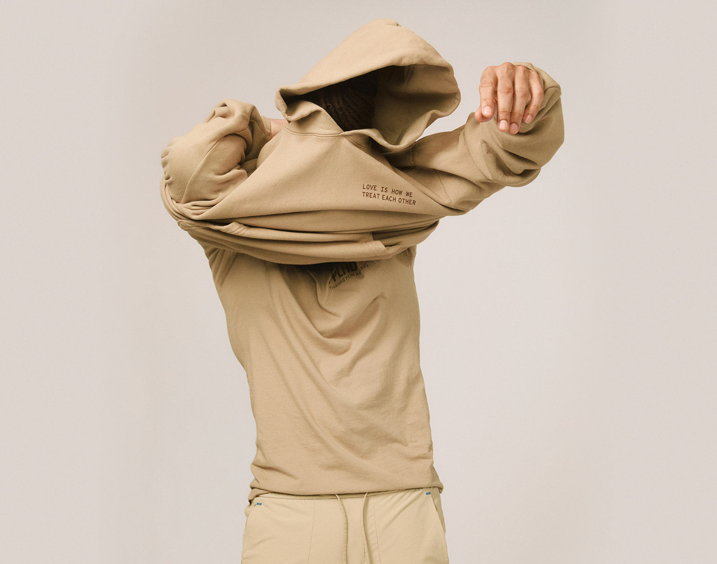 Peoplehoodie in Mushroom