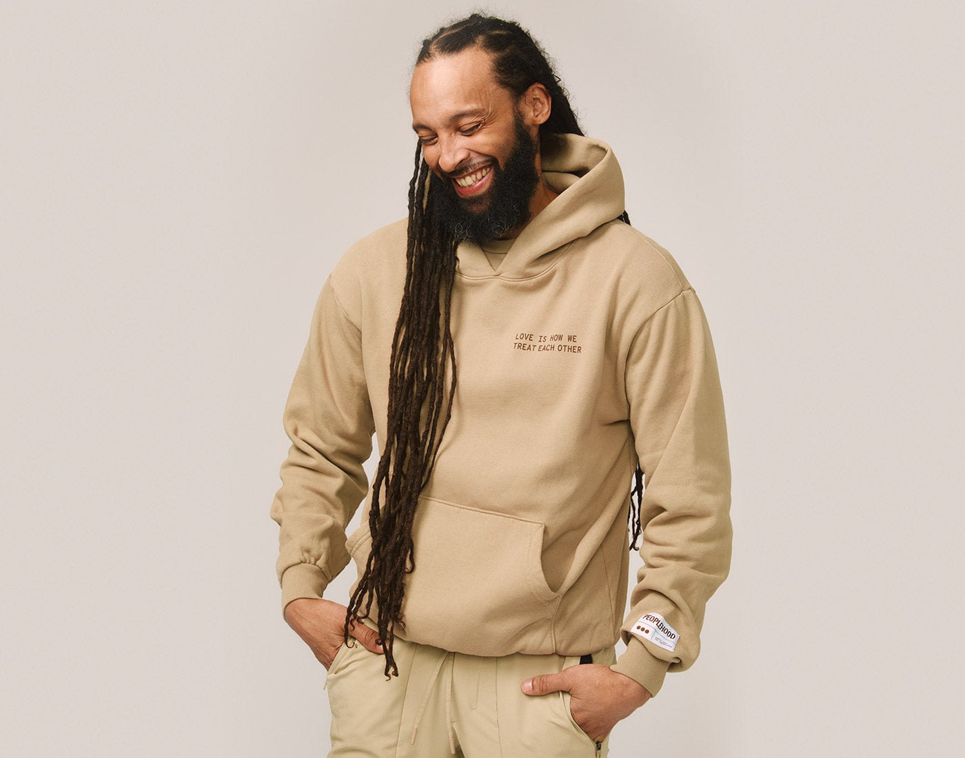 Peoplehoodie in Mushroom